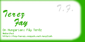 terez fay business card