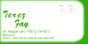 terez fay business card